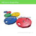 Color Rubber Coated Plate with two handle